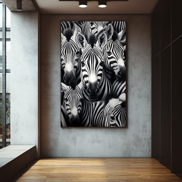 Zebra Herd Painting